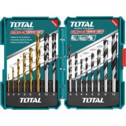 Total Tools 16 Piece Metal Concret and wood drill bits set - Image 1