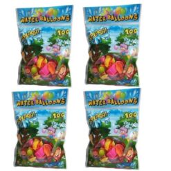 Water Balloons - Bulk Pack of 4 (Totalling 400 Balloons and 4 Hoze Nozzles) - Image 1