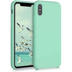 CellTime™ iPhone X / XS Shockproof Silicone Cover Soft Feel - Open Bottom - Midnight Green - Image 29