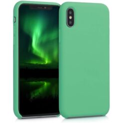 CellTime™ iPhone X / XS Shockproof Silicone Cover Soft Feel - Open Bottom - Midnight Green - Image 33