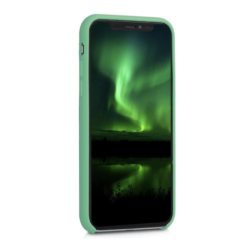 CellTime™ iPhone X / XS Shockproof Silicone Cover Soft Feel - Open Bottom - Midnight Green - Image 36