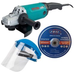 Ryobi Angle Grinder, Full Face Safety Shield & 230mm Grinding Disc Combo - Image 1