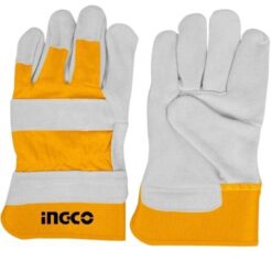 Ingco - Cow Split Leather Gloves - Large - Image 1