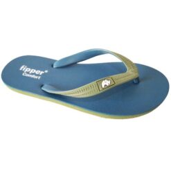 Fipper - Flip Flops / Slippers - Comfort (Teal with Army Green Straps) - UK 8 - Image 1