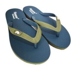 Fipper - Flip Flops / Slippers - Comfort (Teal with Army Green Straps) - UK 8 - Image 2