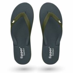 Fipper - Flip Flops / Slippers - Comfort (Teal with Army Green Straps) - UK 8 - Image 3