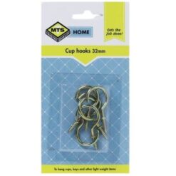 MTS - Home Cup Hooks  - 32mm - 6Pieces - Image 1