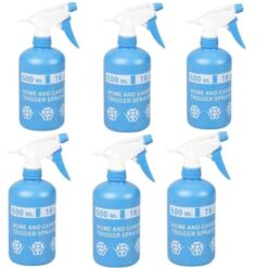 SourceDirect-Pack Of 6 Multi-Purpose Plastic Trigger Spray Bottle - (500ml) - Image 1