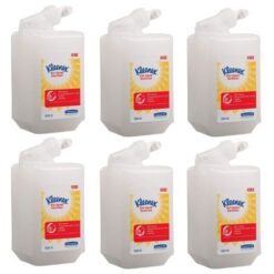 Kleenex - Moisturising Alcohol Hand Sanitiser Refills - Pack of 6 x 1L - Image 1