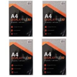 SourceDirect - A4 Display File / Flip File (10 Sleeves) - Pack of 4 - Image 1