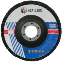 Stallion - Lamella Steel Sanding Flap Disc - P60 (115mm) - Pack of 10 Discs - Image 1