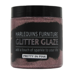 Harlequin - Glitter Glaze Paint For Furniture and Walls - 450ml - Rose Pink - Image 7