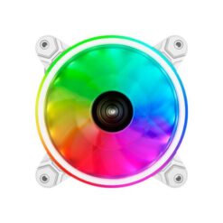 Raidmax 120mm Addressable RGB PWM Fan - White - Image 1