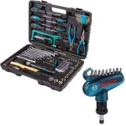 Bort - Tool Kit Set (84 Pieces) & Bosch Screwdriver Bit Set 10 Piece - Image 1