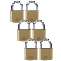 Yale 40mm Brass padlock pack6 - Image 1