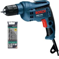 Bosch - Drill 600W (GBM 10 RE) & Alpen Sprint Master Bits (6Piece) - Image 1