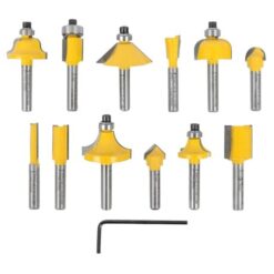 Tork Craft - Router Bit Set (1/4" Straight and Profile) - 12 Piece - Image 1