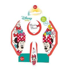 Disney Toddler Bowl with Lid & Spoon Minnie Colour Bows - Image 1