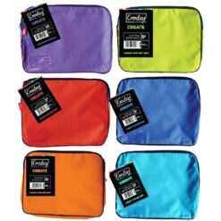 Croxley Canvas Gusset Book Bag Assorted 6 Pack - Image 1