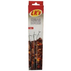 LK's - Kebab Locks/Sosatie Braai Stokkies (Chrome) - 6 Piece - Image 1