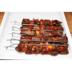 LK's - Kebab Locks/Sosatie Braai Stokkies (Chrome) - 6 Piece - Image 2