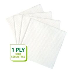 Twinsaver - Serviettes (1 Ply) - 3000 Sheets (White) - Image 2