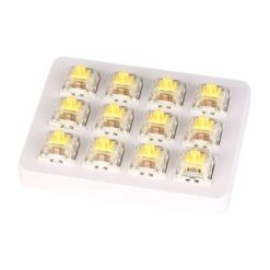 Keychron Hot-Swappable Gateron White Mechanical Switches - 12 Piece Set - Green - Image 1