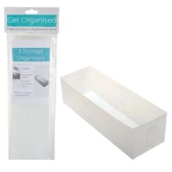 Get Organised - Storage Organiser - 30cm x 10cm x 7cm - 3 Pack - Image 1