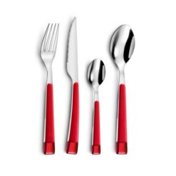 Amefa Guimauve 16 Piece Red Cutlery Set - Image 1