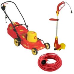 Wolf - Lawnmower 2200W, 650W Garden Trimmer and 20M Extension Cord - Image 1