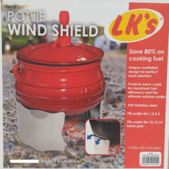 LK's Potjie Wind Shield - 430 Stainless Steel - Image 5