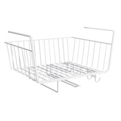 High quality durable multi-purpose Under-Shelf Storage Basket - White - Image 1