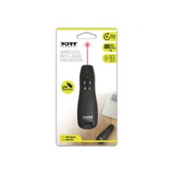 Port Connect Wireless 2.4GHz Red Laser Presenter - Black - Image 1