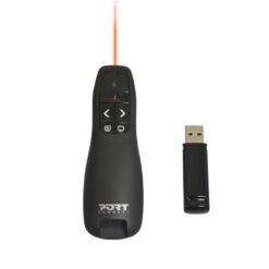 Port Connect Wireless 2.4GHz Red Laser Presenter - Black - Image 2