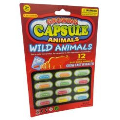 SourceDirect - Sponge Growing Animals Capsules - Wild Animals (12 Capsules) - Image 1