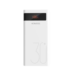 Romoss Sense 8P+ 30000mah Power Bank – White - Image 1