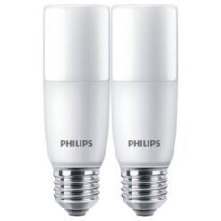 Philips - LED Lamp Stick E27 3000K 7.5W 750lm - Pack of 2 (Warm White) - Image 1