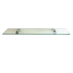 Shelca - Glass Shelf / Square Glass Shelf Pearl 50 x 12cm - Image 1