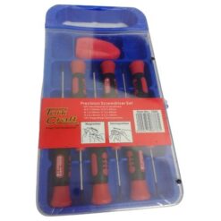 Tork Craft - Screwdriver Set / Hex Precision Screwdriver Set - 7 Piece (Red) - Image 1