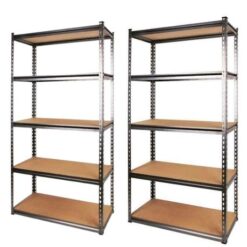 MTS - Steel Shelving /5 Tier Steel Shelving 86.5 x 35.5 x 183cm - Pack of 2 - Image 1