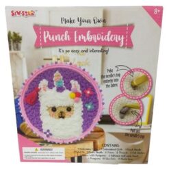 Source Direct- Punch Embroidery Combo Set -DIY Arts & Crafts Kit - Assorted - Image 3