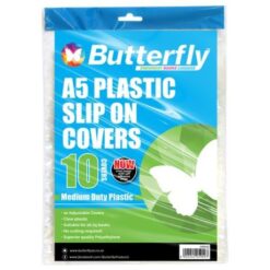 Butterfly - A5 Plastic Slip On Covers - Medium Duty Plastic - 10 Covers - Image 1