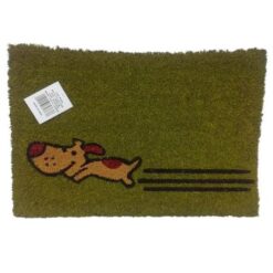 SourceDirect - Doormat & Coir Print Mat 40 x 60cm - (Green Doggie) - Image 1