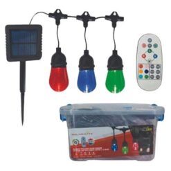 SolarMate - LED String Light Colour Changing with Remote Control -10 Bulbs - Image 1