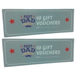 Source Direct - Voucher Booklet 10s - Best Dad - Pack of 2 (20 Vouchers) - Image 1