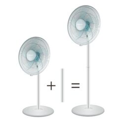 Mellerware Fan 2 in 1 Stand & Pedestal Plastic White 40cm 50W - Image 3