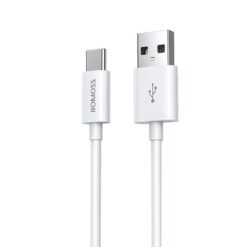 Romoss USB to Type-C 3A Cable – White - Image 1