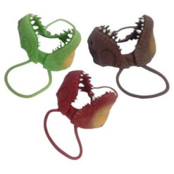 Source Direct - Dinosaur Mask - Rubber Mold - Pack of 3(Red, Brown & Green) - Image 1