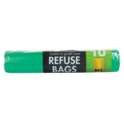 Source Direct - Refuse Bin Bags (60L) - Pack of 6 (Each roll has 10 bags) - Image 1