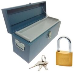 GEDORE -Tool Trunk 58cm x 20cm x 25cm Including Brass Padlock with 3 x Keys - Image 1